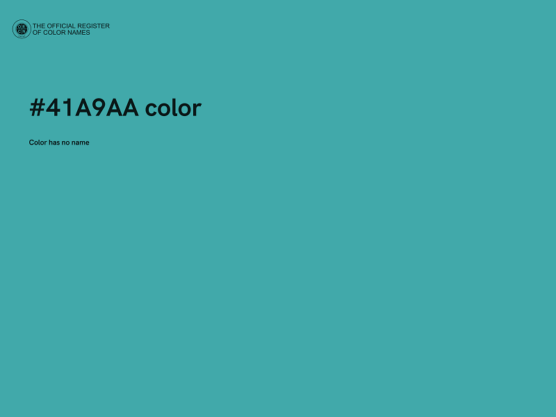 #41A9AA color image