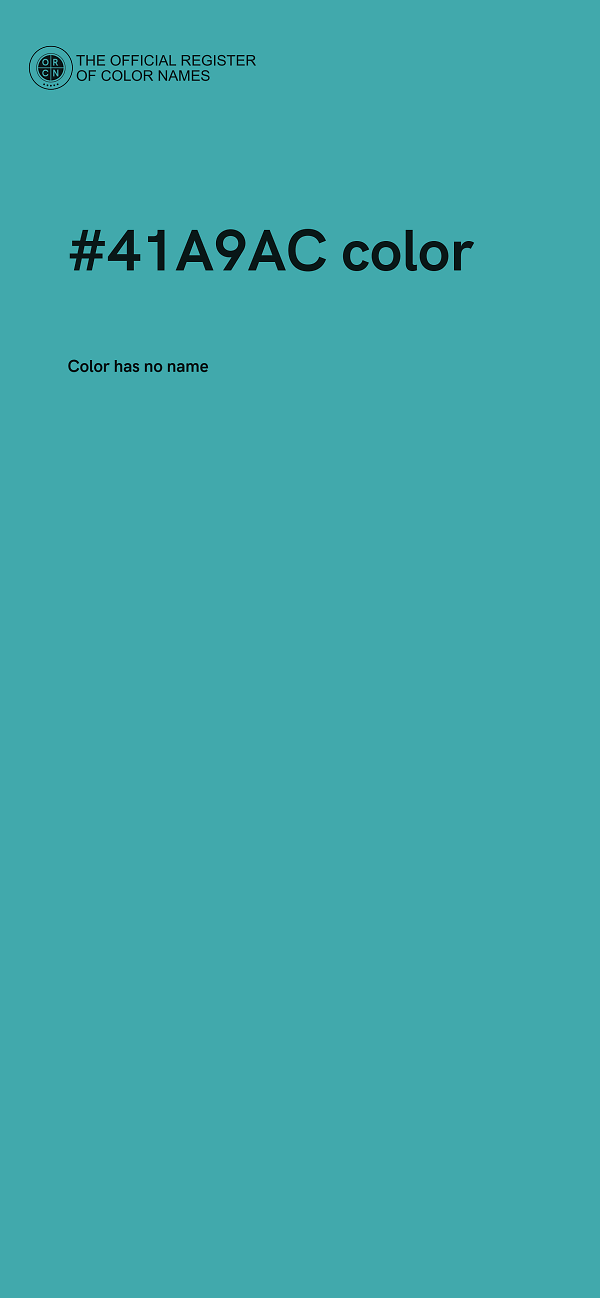 #41A9AC color image