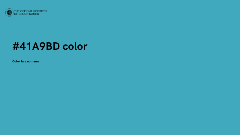 #41A9BD color image