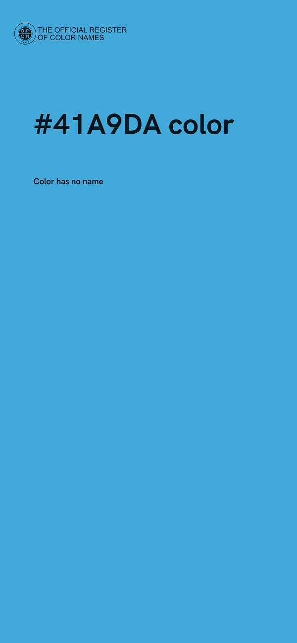 #41A9DA color image