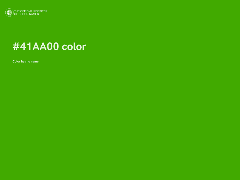 #41AA00 color image