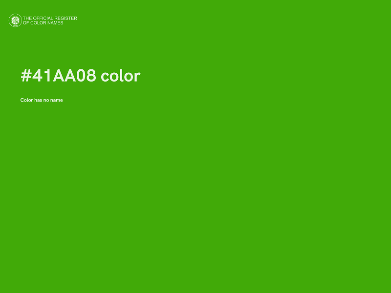 #41AA08 color image
