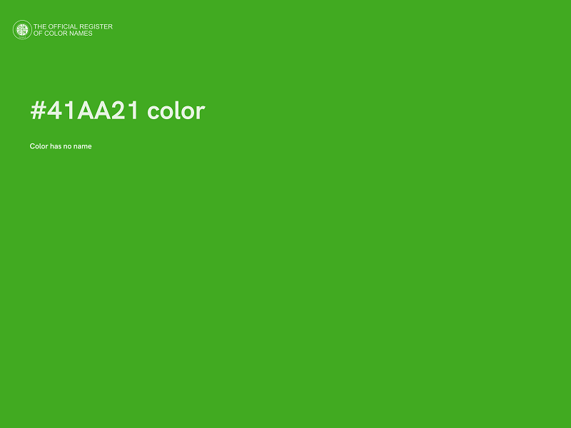 #41AA21 color image