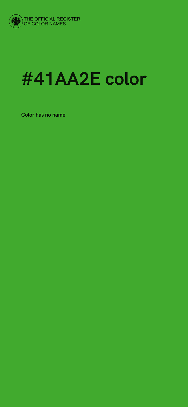 #41AA2E color image