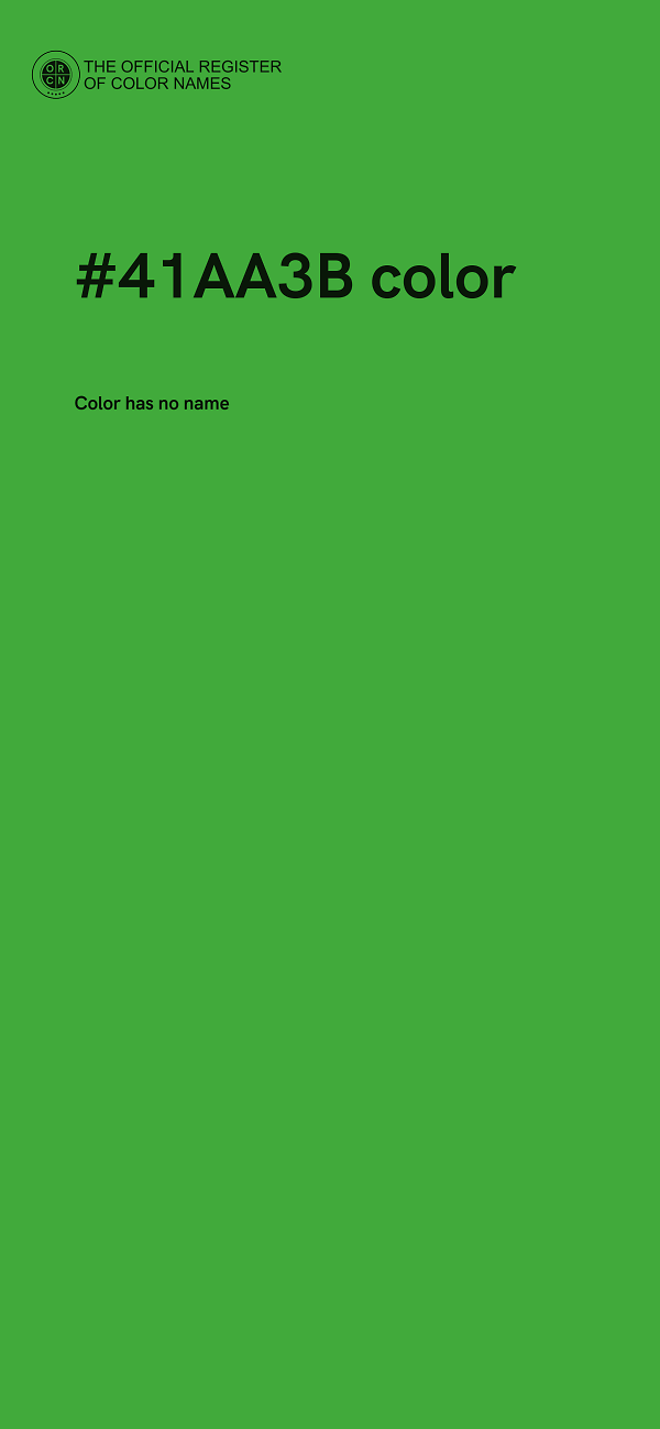 #41AA3B color image