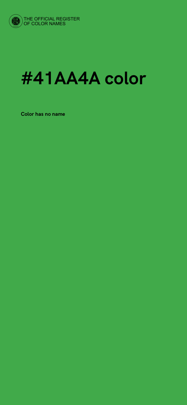 #41AA4A color image