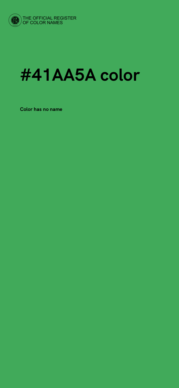 #41AA5A color image