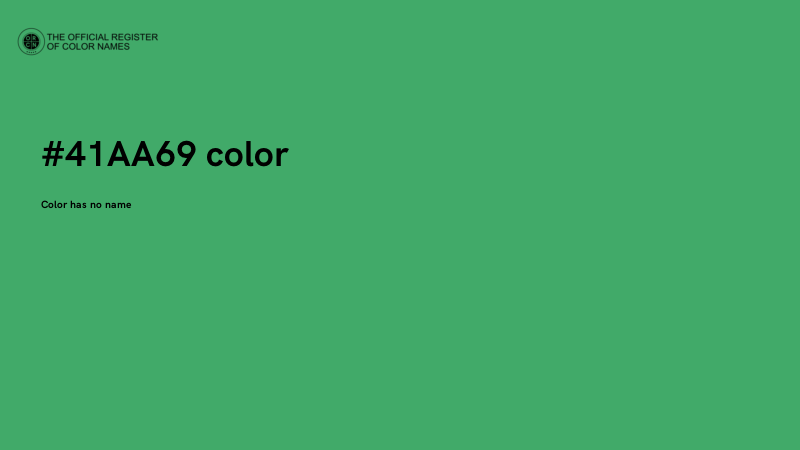 #41AA69 color image