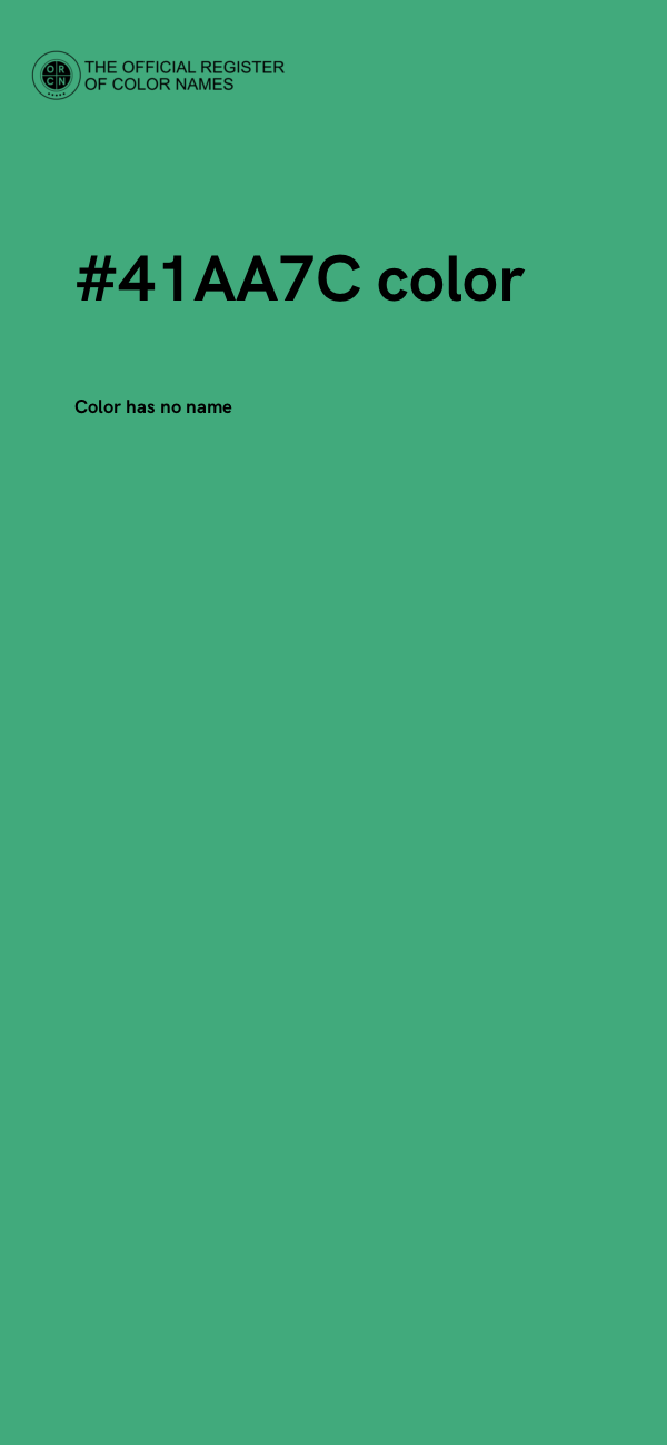 #41AA7C color image
