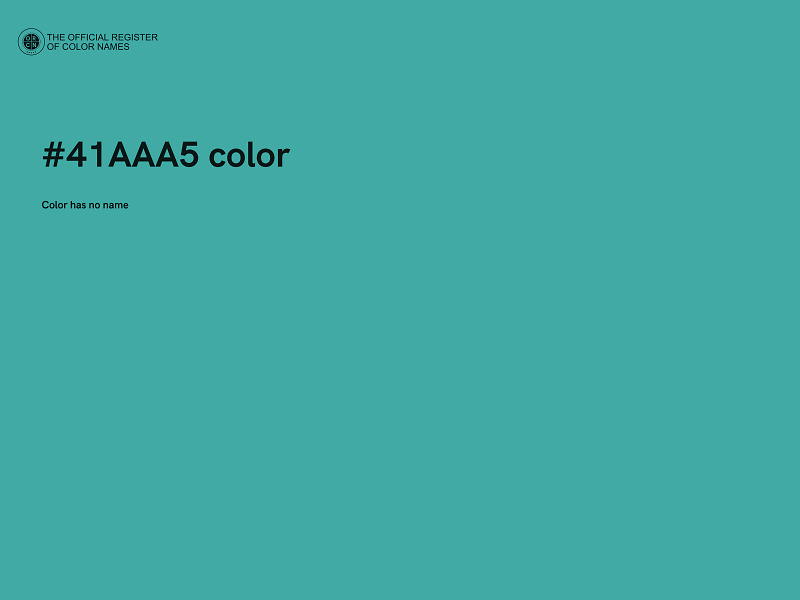 #41AAA5 color image