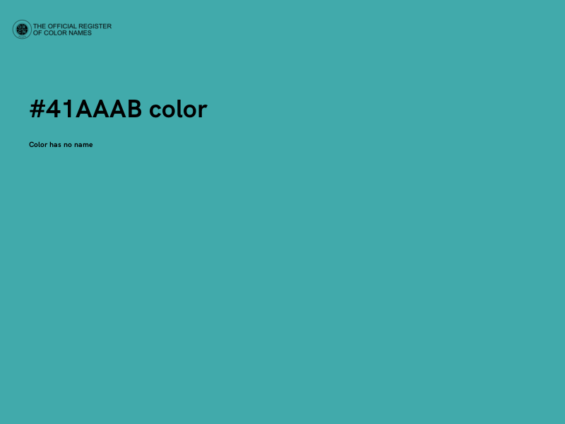 #41AAAB color image