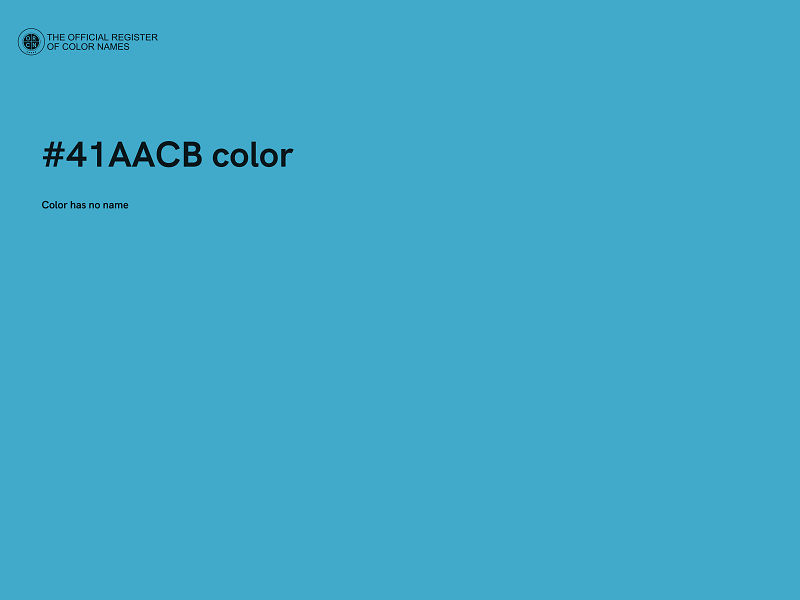 #41AACB color image