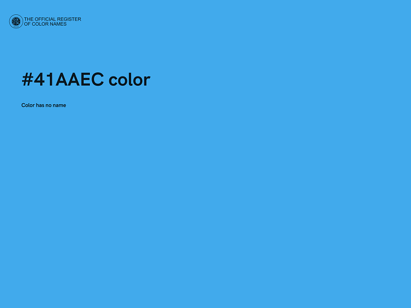 #41AAEC color image