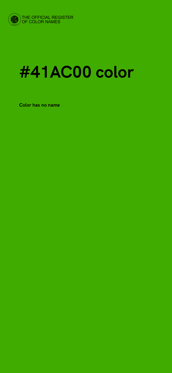 #41AC00 color image