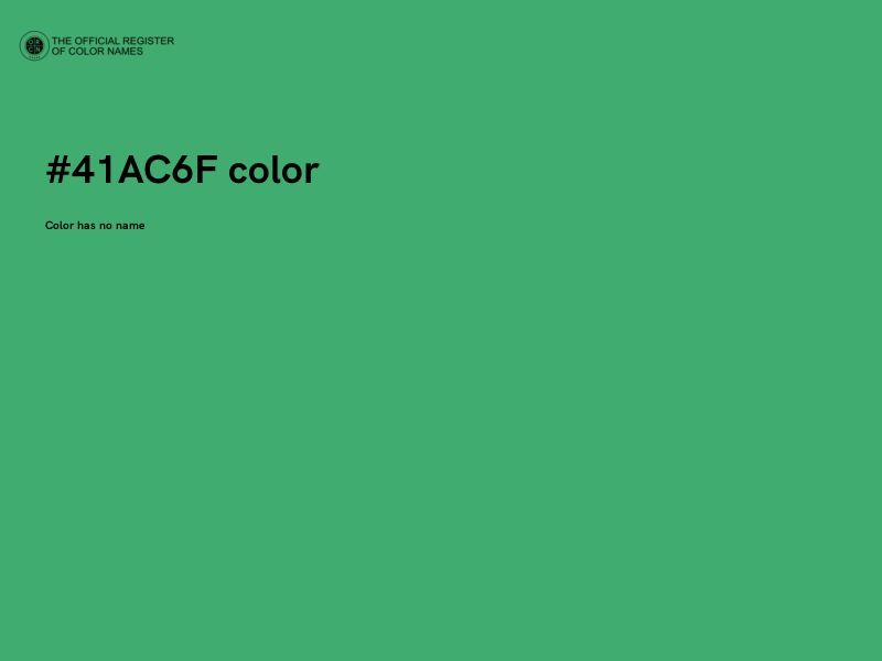 #41AC6F color image