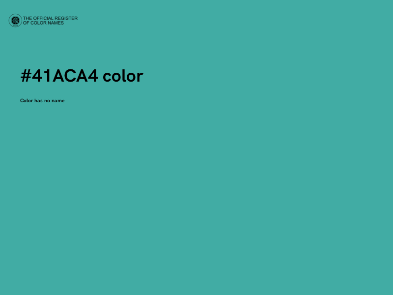 #41ACA4 color image