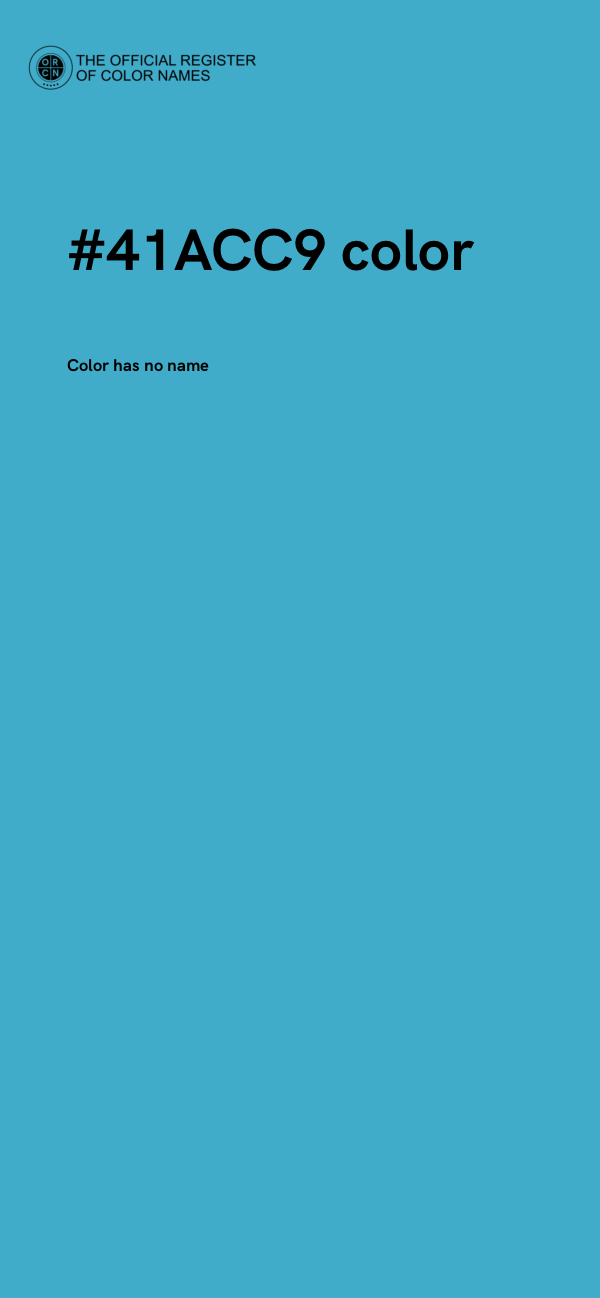 #41ACC9 color image