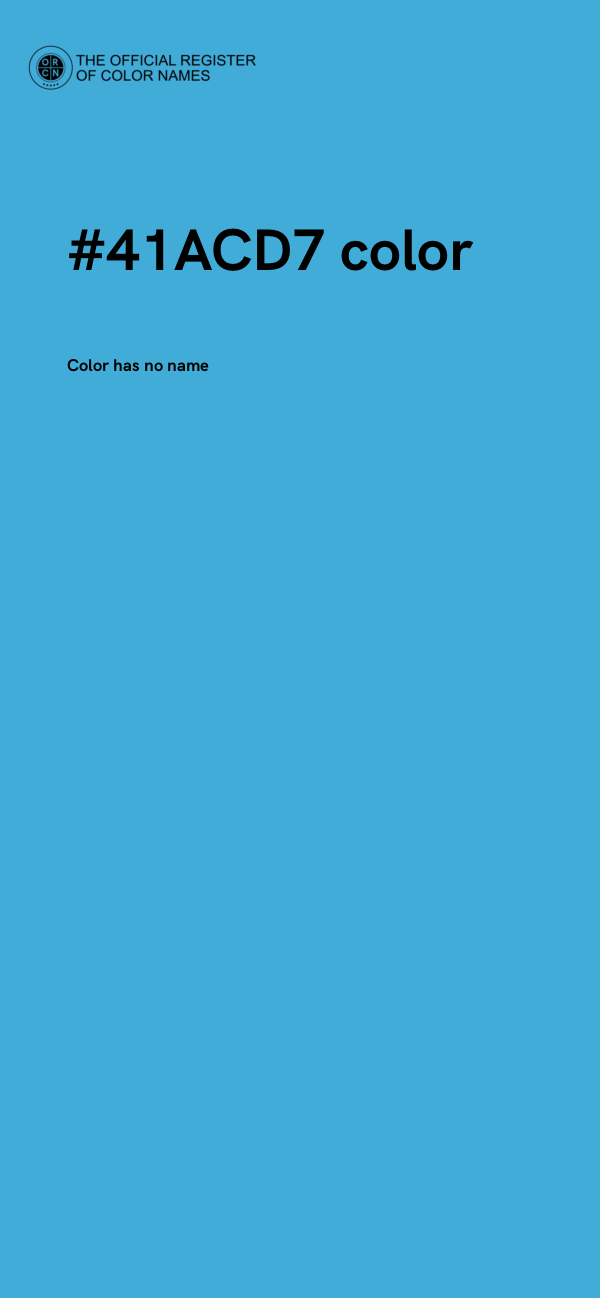 #41ACD7 color image