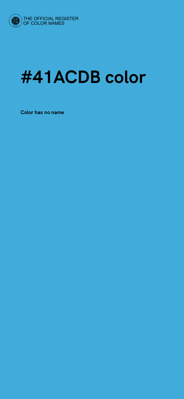 #41ACDB color image