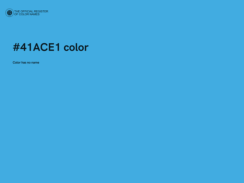 #41ACE1 color image