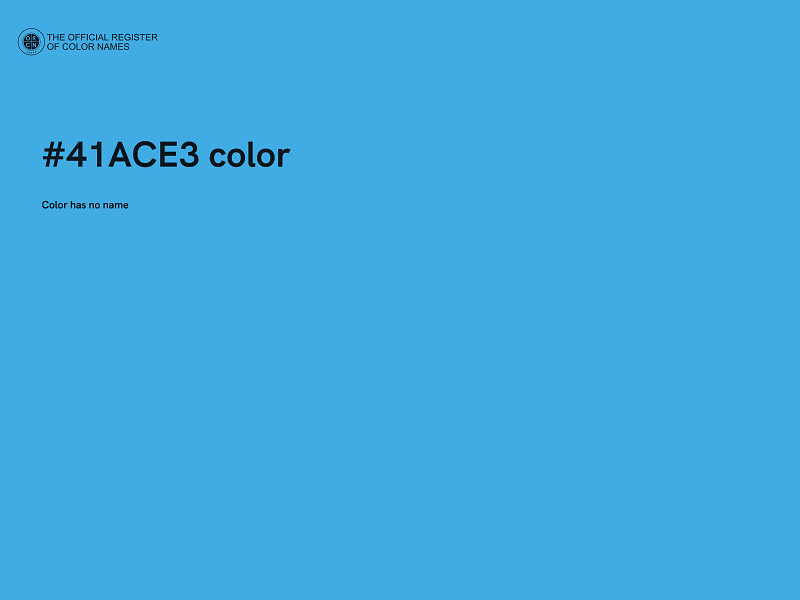 #41ACE3 color image