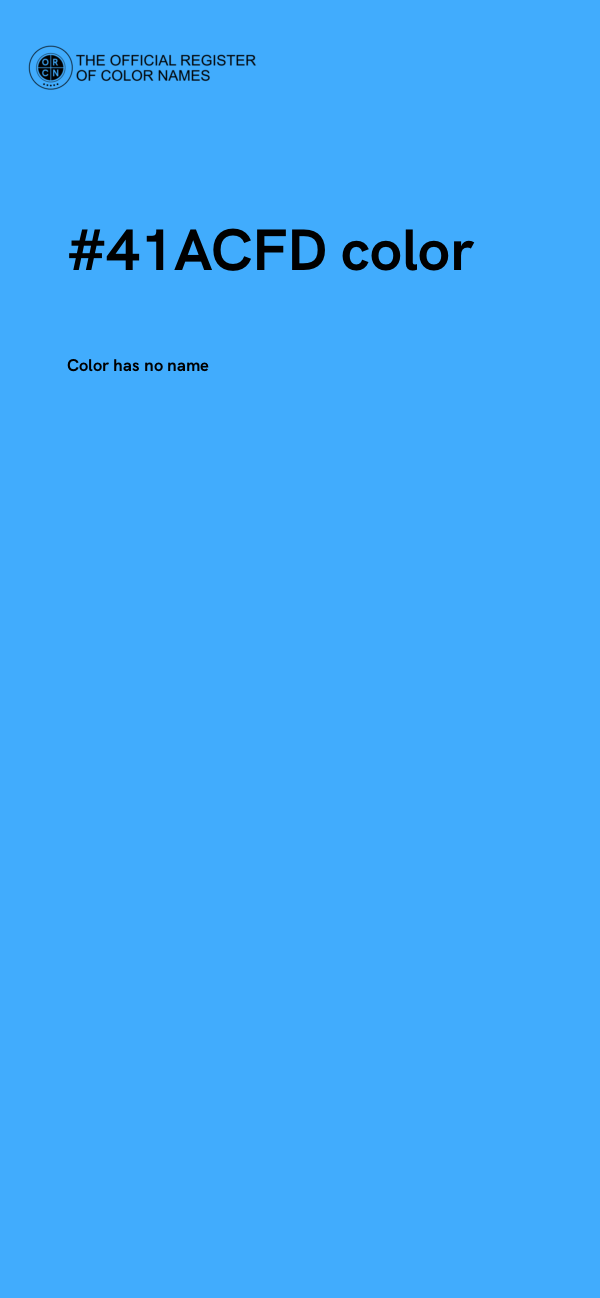#41ACFD color image