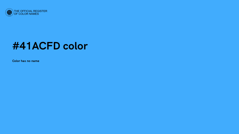 #41ACFD color image