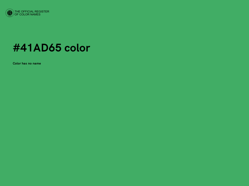 #41AD65 color image
