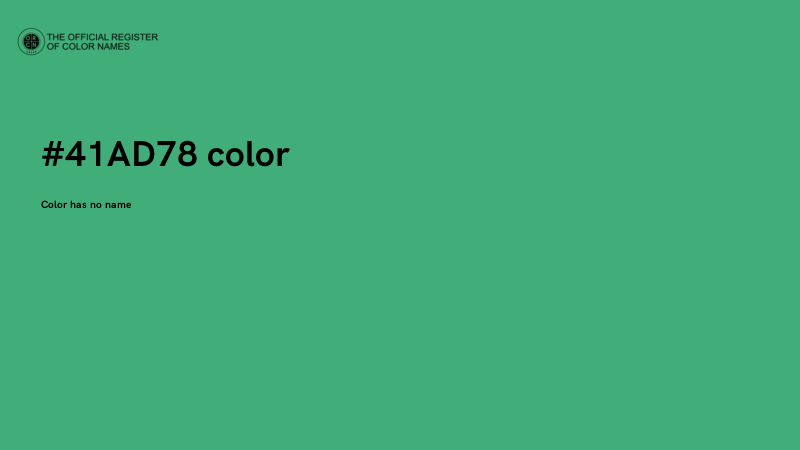 #41AD78 color image