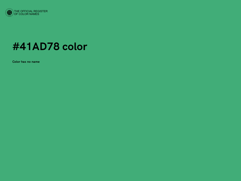 #41AD78 color image
