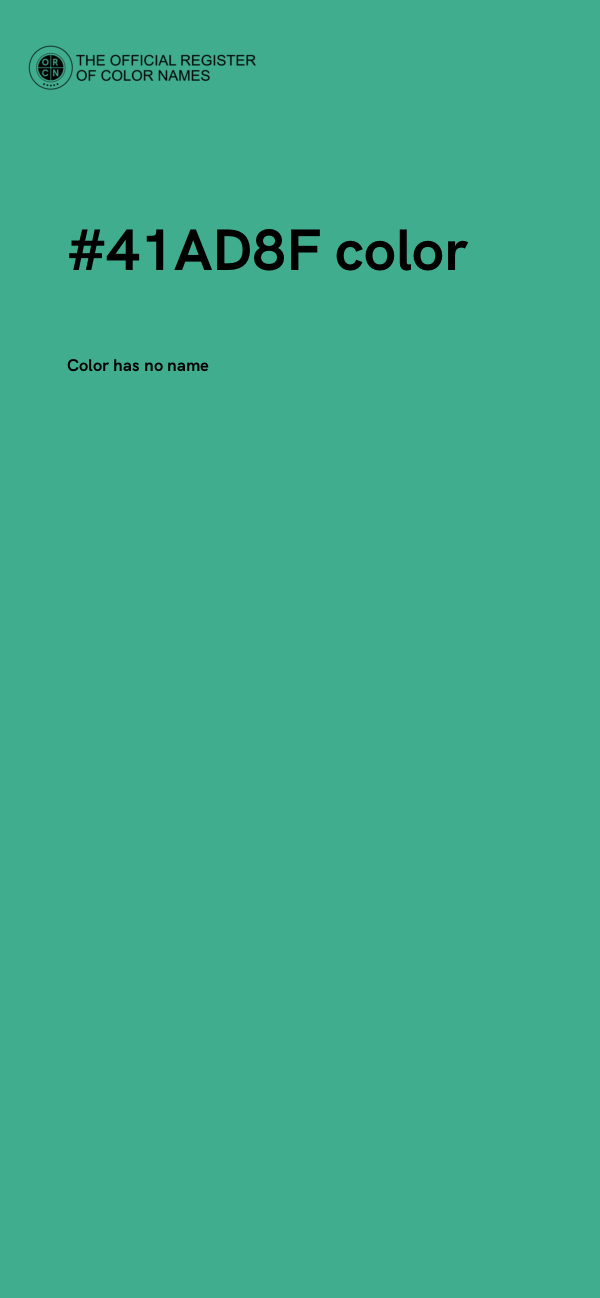 #41AD8F color image