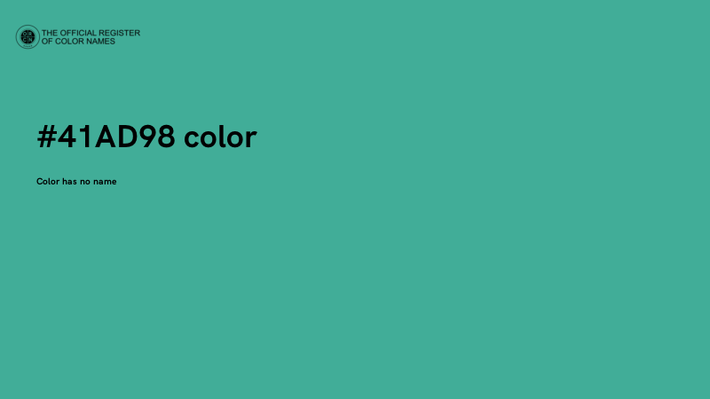 #41AD98 color image
