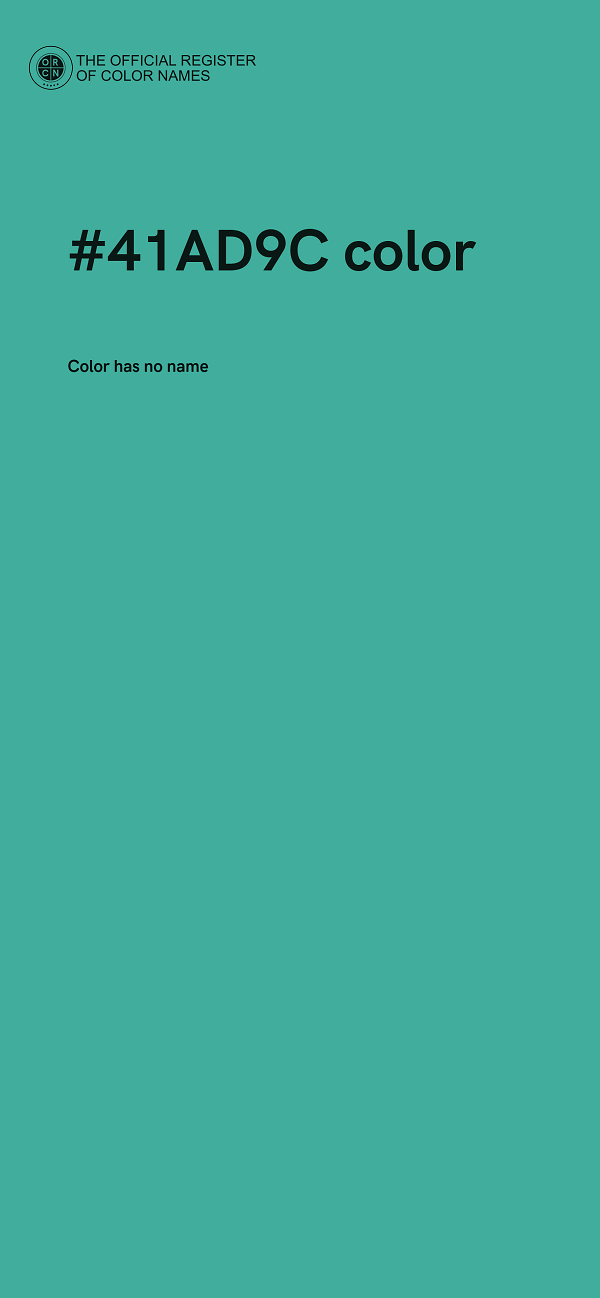 #41AD9C color image