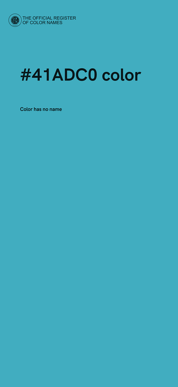 #41ADC0 color image