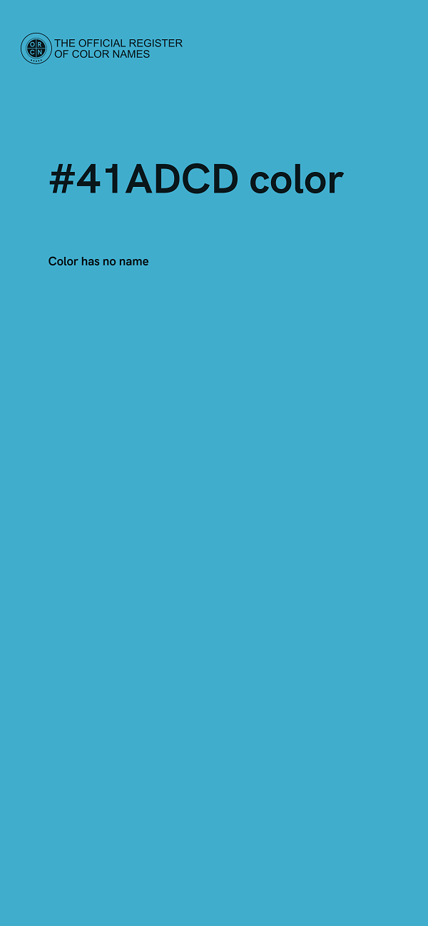 #41ADCD color image