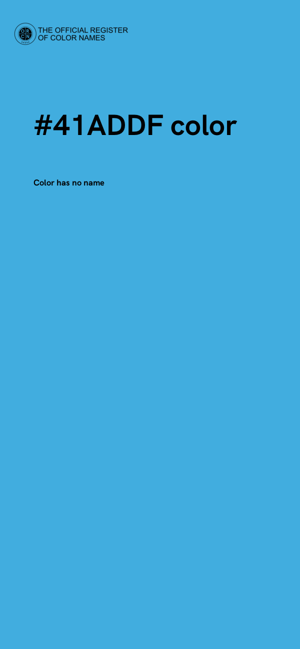 #41ADDF color image