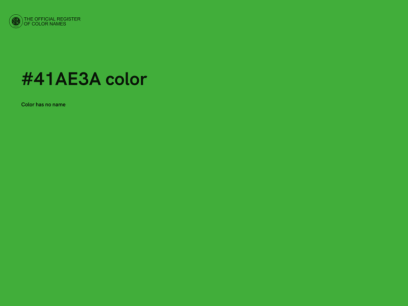 #41AE3A color image