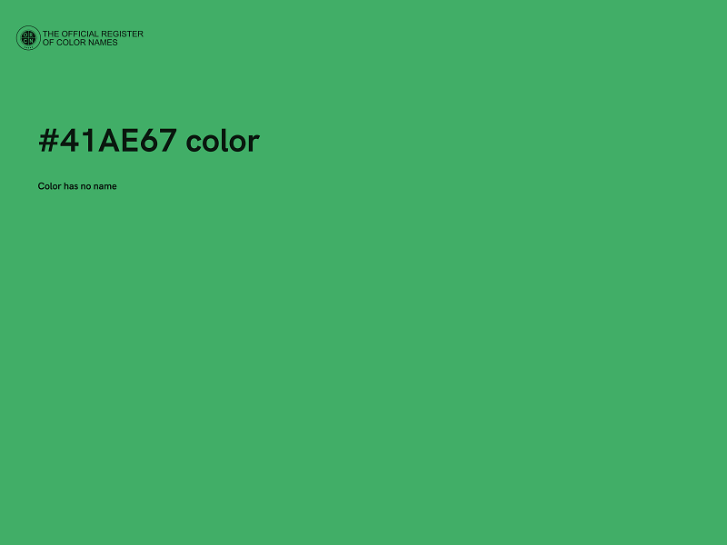 #41AE67 color image