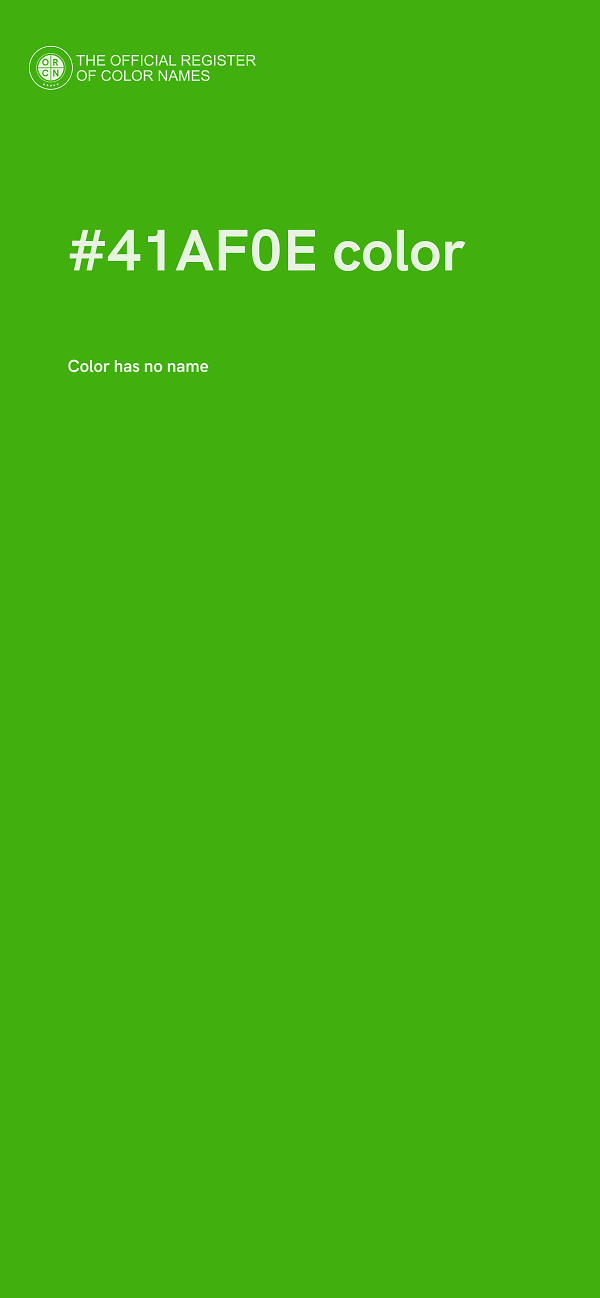 #41AF0E color image