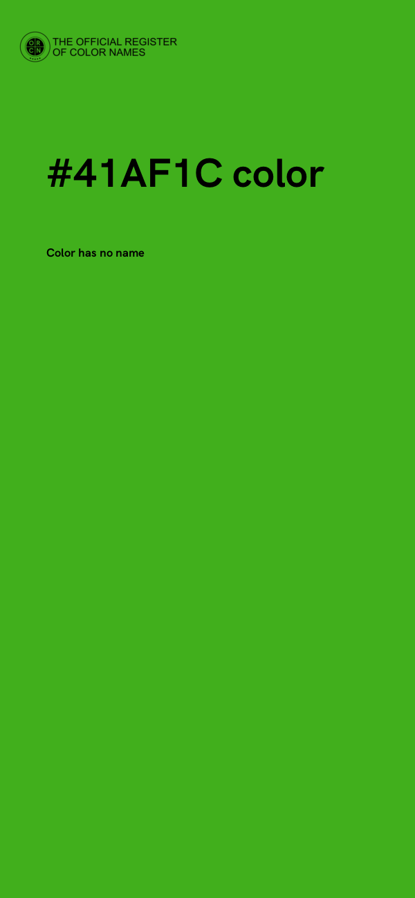 #41AF1C color image