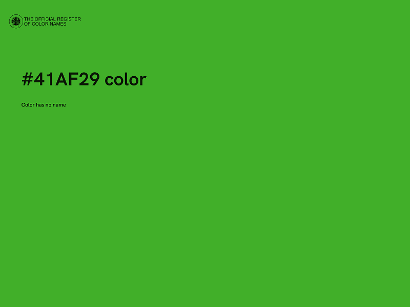 #41AF29 color image