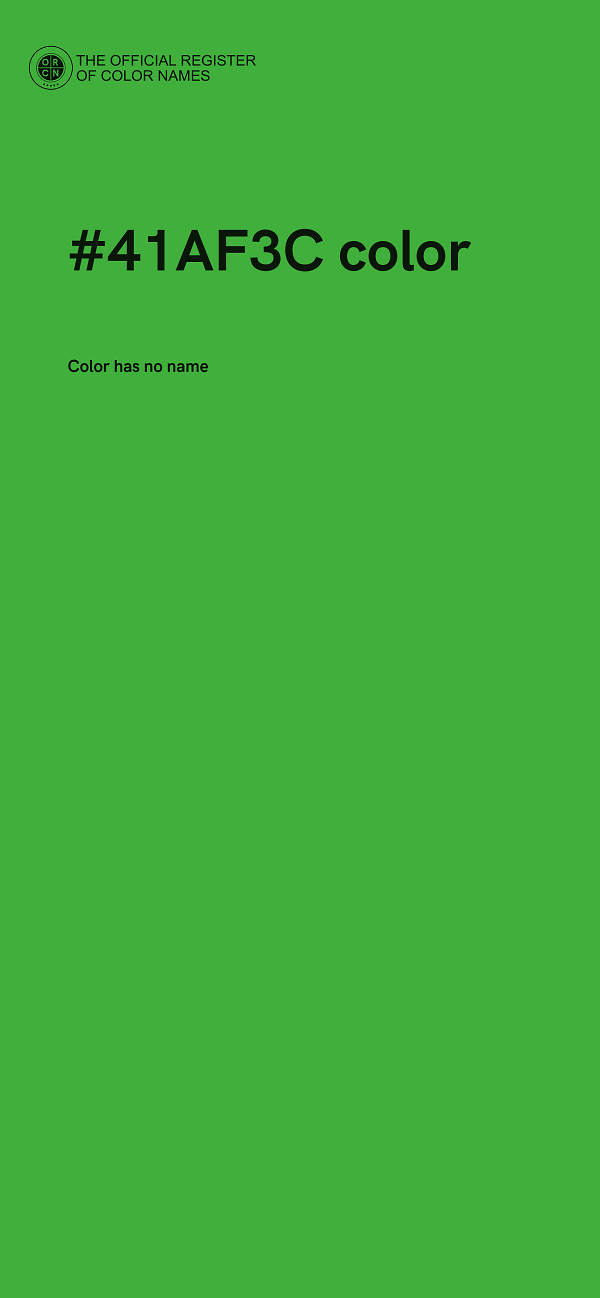 #41AF3C color image