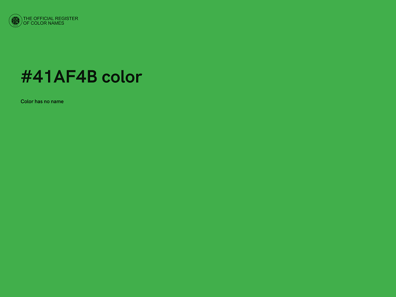 #41AF4B color image