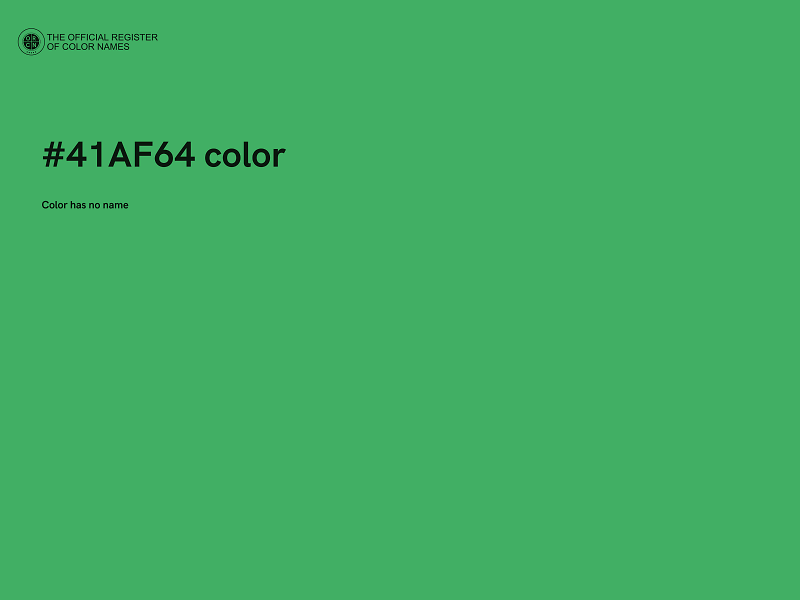 #41AF64 color image