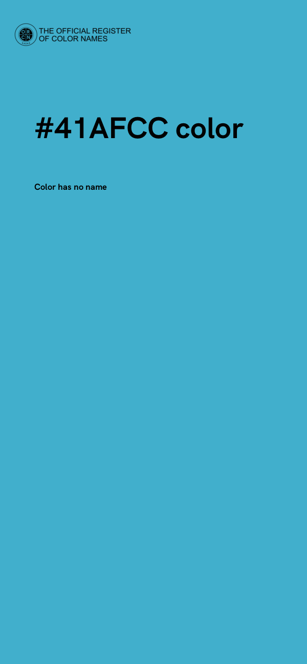 #41AFCC color image