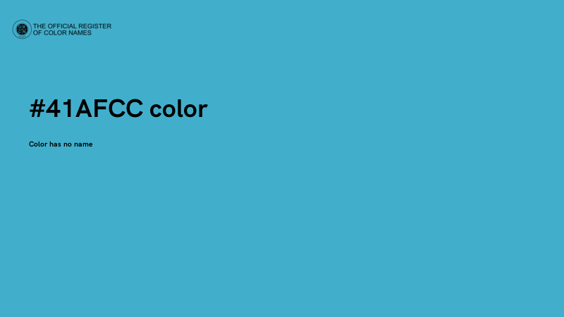 #41AFCC color image