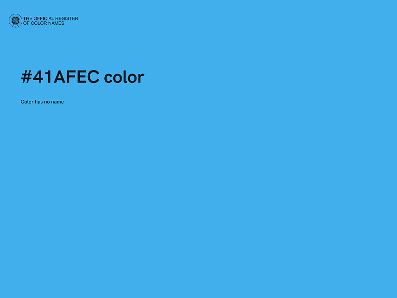 #41AFEC color image