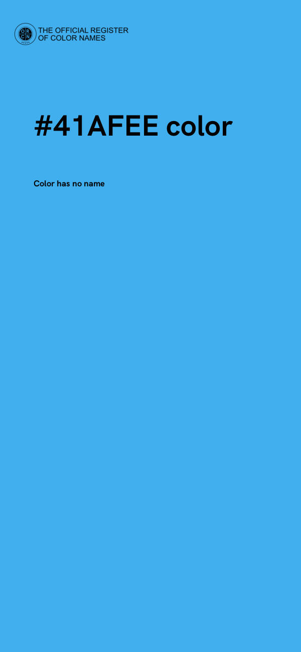#41AFEE color image