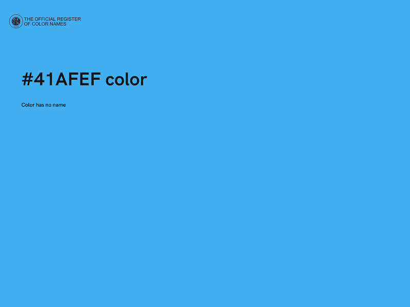 #41AFEF color image