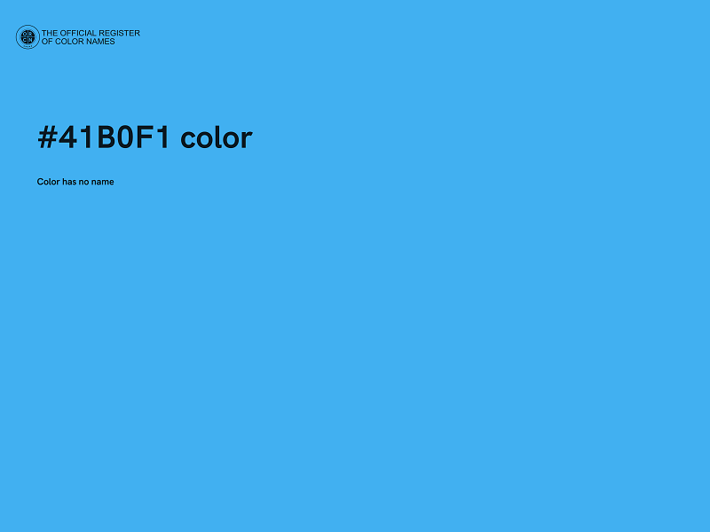 #41B0F1 color image